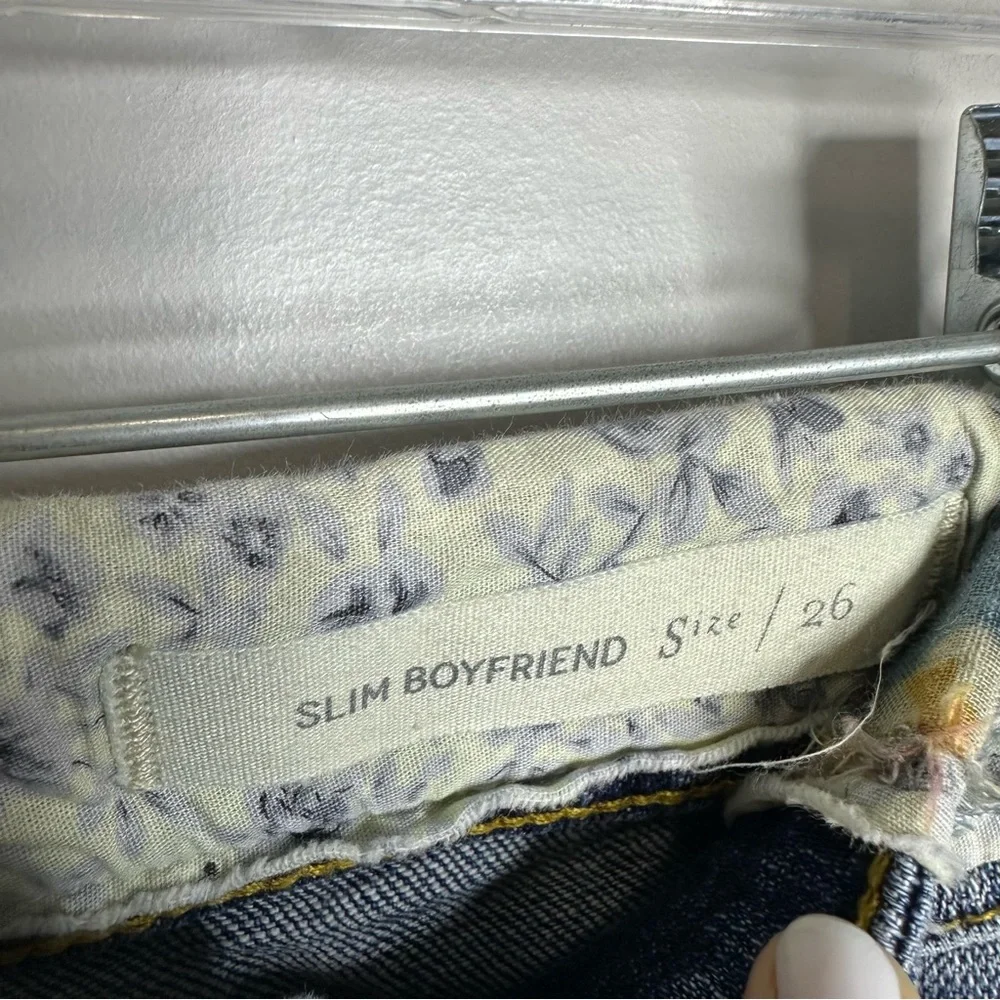 Anthropologie‎ Pilcro & The Letterpress Size 26 Slim Boyfriend Straight Leg Jean